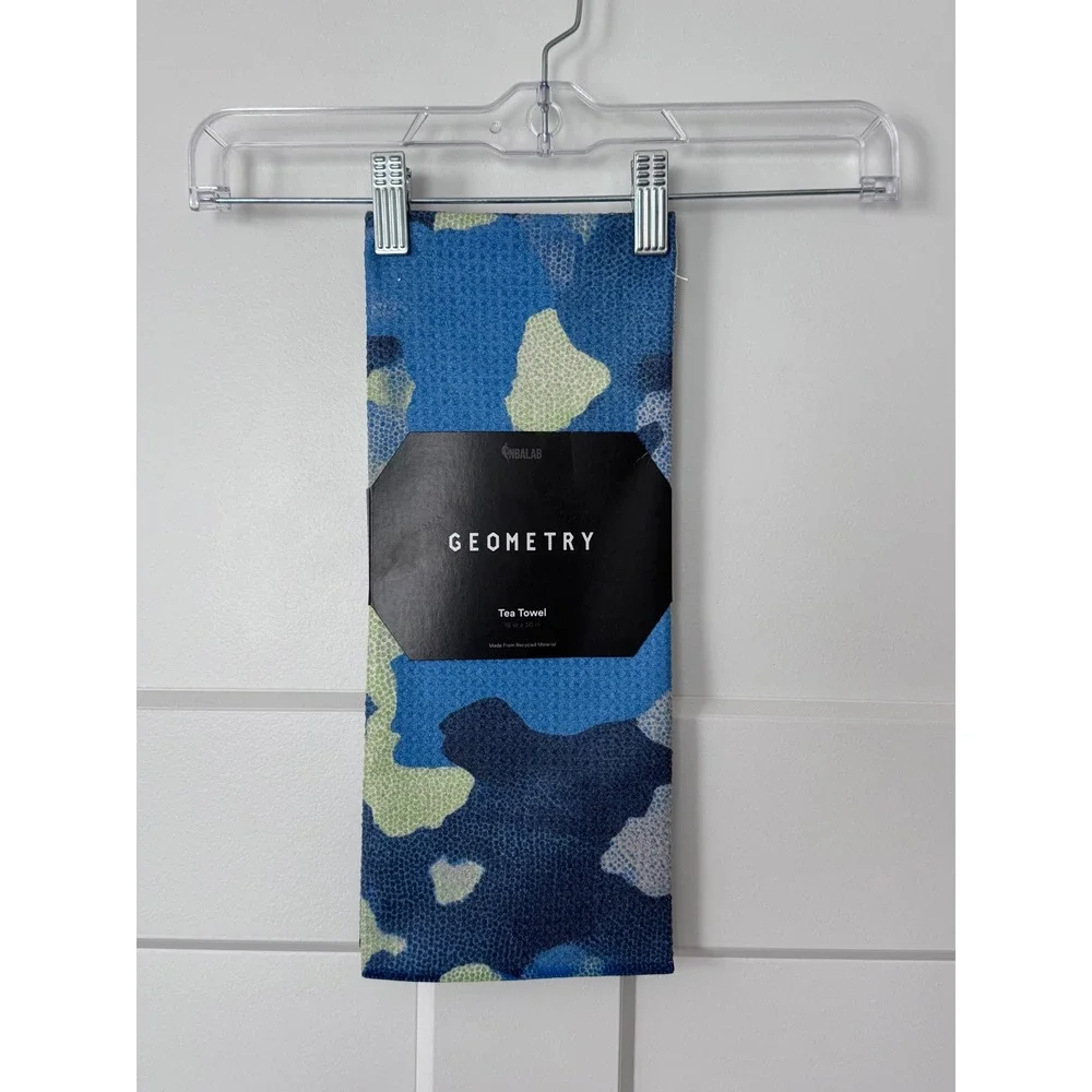Geometry NBA Minnesota Timberwolves Tea Towel Blue Camo Geoweave 18x30 NEW